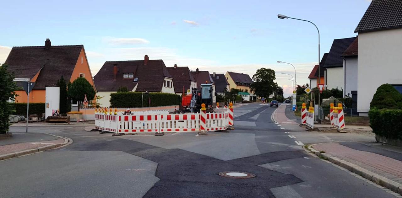 Mooslohstraße gesperrt - Bushaltestelle verlegt