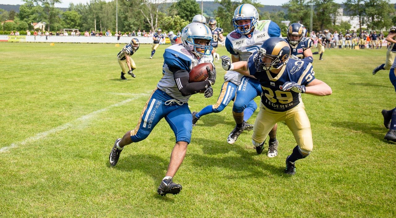 Weiden Vikings Football Heimnspiel Sieg gegen Nürnberg Rams Bild Weiden Vikings 1