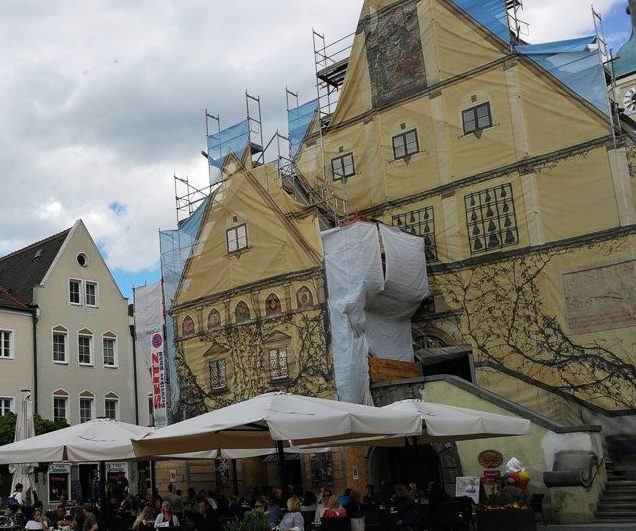 Weiden, Rathaus Glockenspiel Renovierung