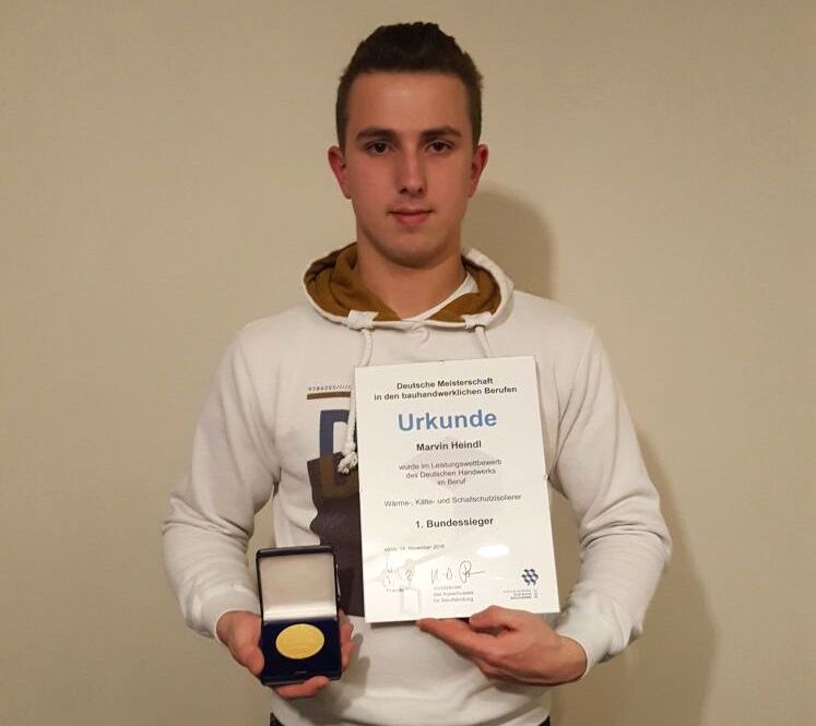 Marvin Heindl aus Grafenwöhr, Bundessieger Handwerkskammer, Leistungswettbewerb, Azubi-Elite,