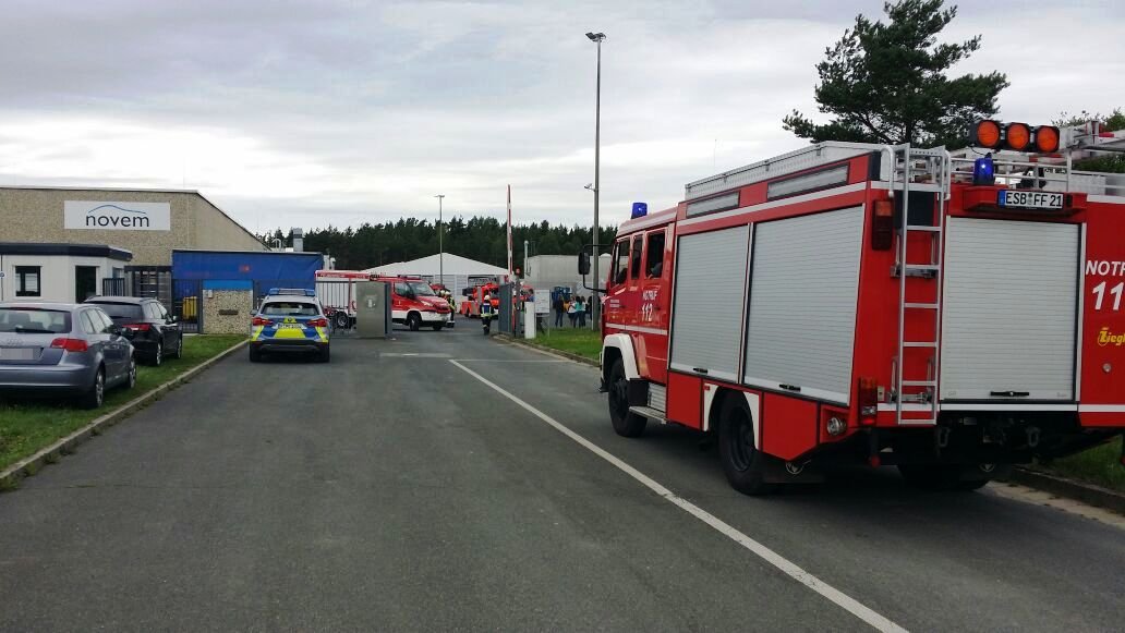 Feuerwehreinsatz Novem Eschenbach Industriegebiet