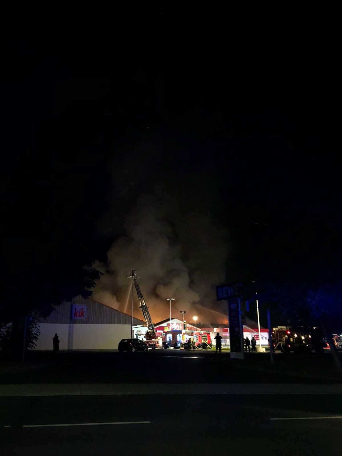 Supermarkt Wiesau Brand Feuer