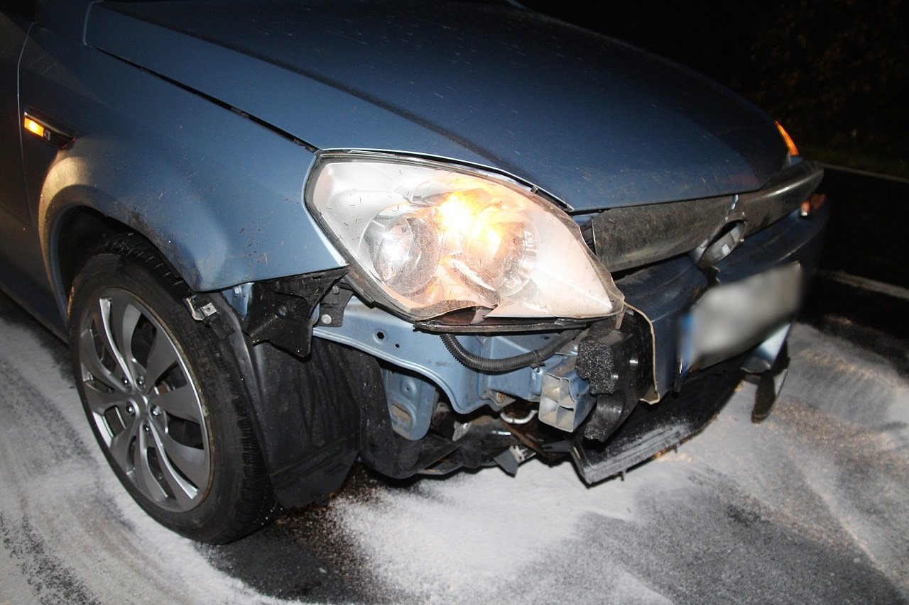 Wildunfall Speinshart Wildschwein gegen Auto Bild Jürgen Masching1