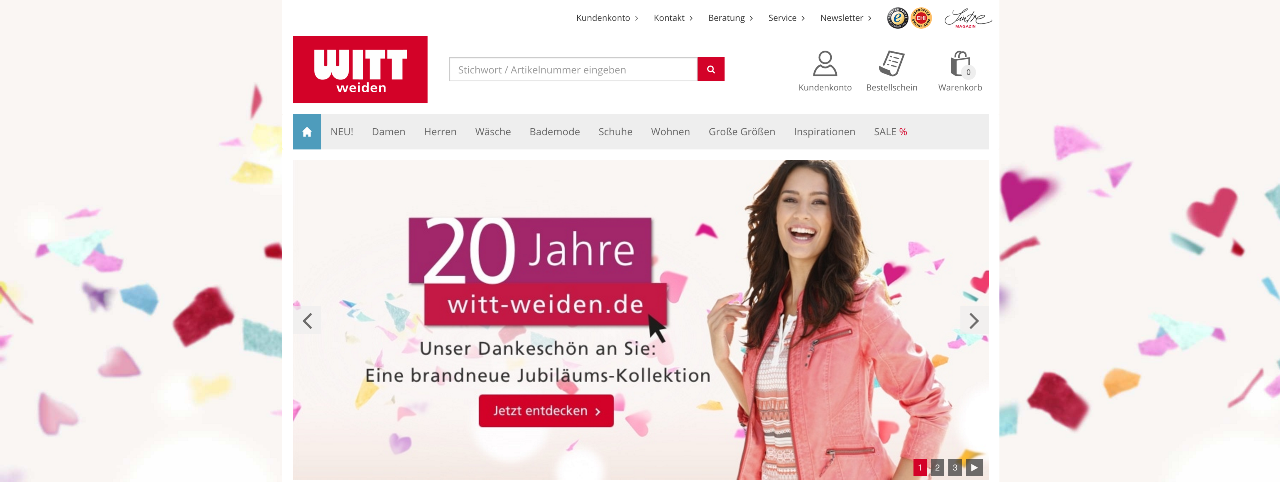 Witt Weiden 20 Jahre E Commerce Jubiläum