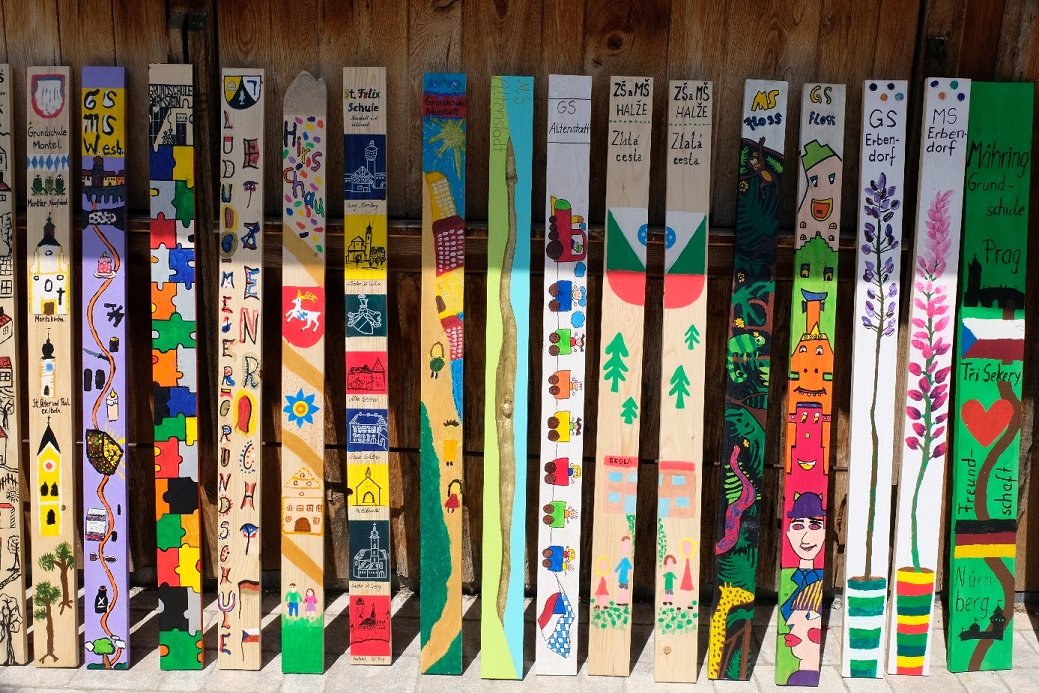 Zaunlatten Kunstprojekt Geschichtspark Bärnau 2