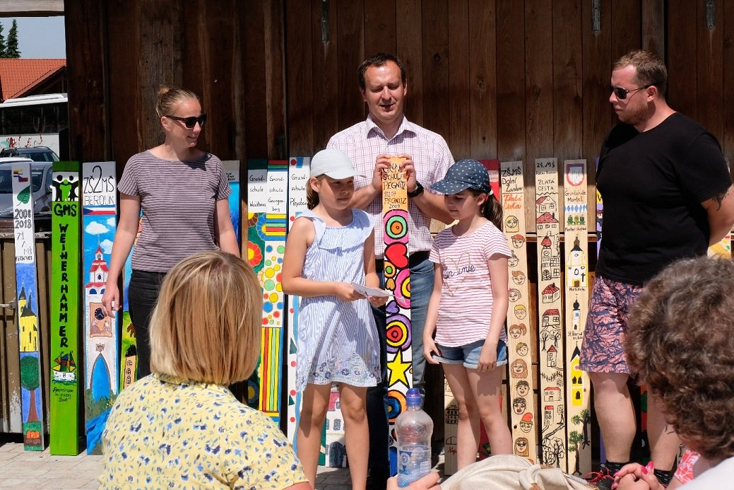 Zaunlatten Kunstprojekt Geschichtspark Bärnau