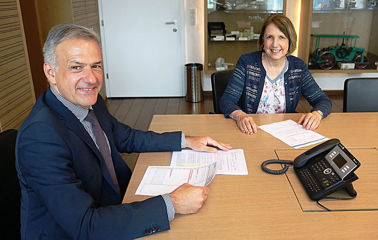 Annette Karl Roland Grillmeyer Besuch landratsamt