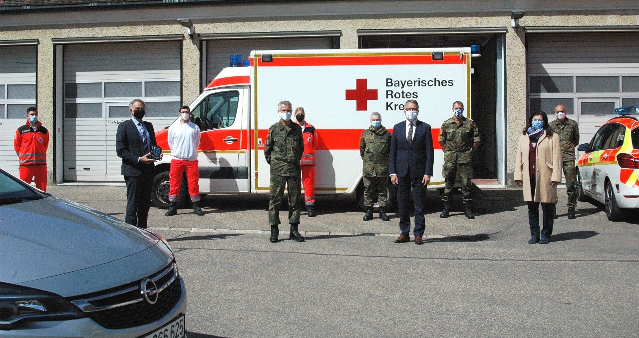 BRK und Bundeswehr arbeiten Hand in Hand