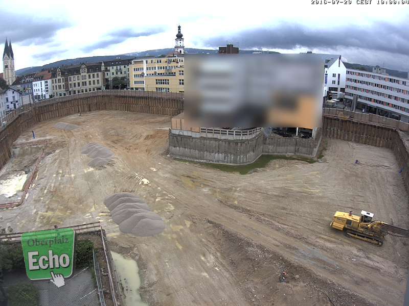 Stadtgalerie Baustelle Weiden Stand Juli 2016