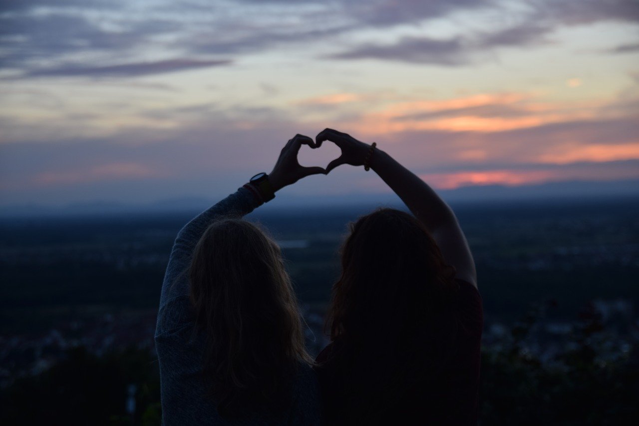 Mädchen Freunde Gruppe LIebe