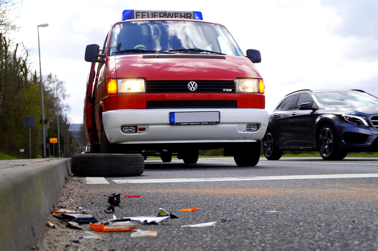 Polizei Feuerwehr Unfall Symbol