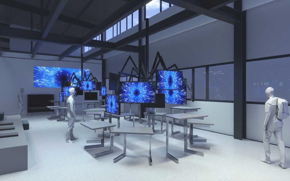 future_lab_education Überbetriebliches Bildungszentrum Weiherhammer Neuer Bildungscampus Science Park Bilder Sebastian Gmeiner