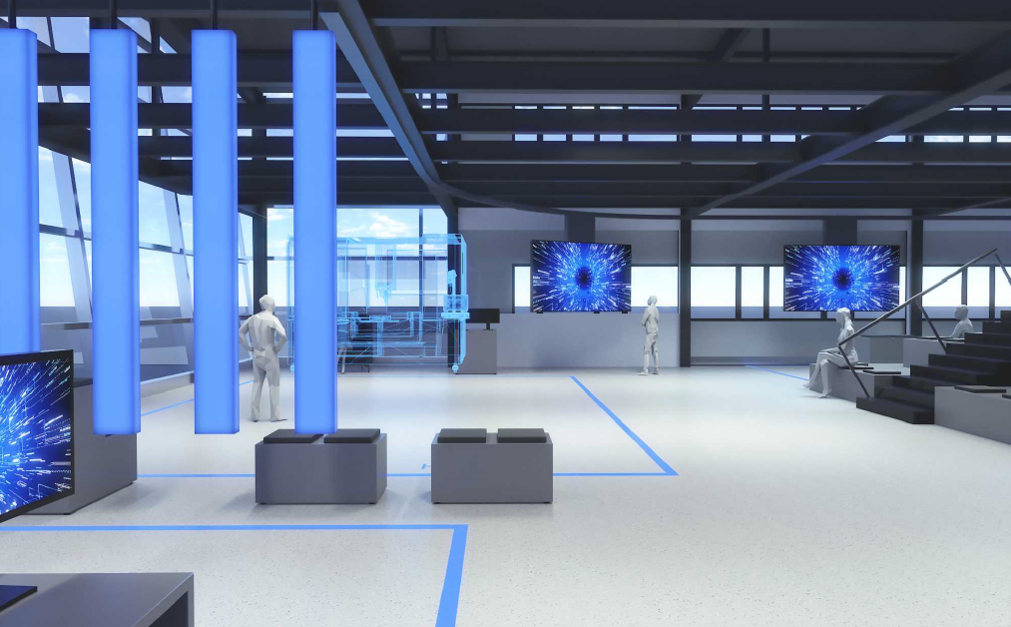 future_lab_holodeck Überbetriebliches Bildungszentrum Weiherhammer Neuer Bildungscampus Science Park Bilder Sebastian Gmeiner