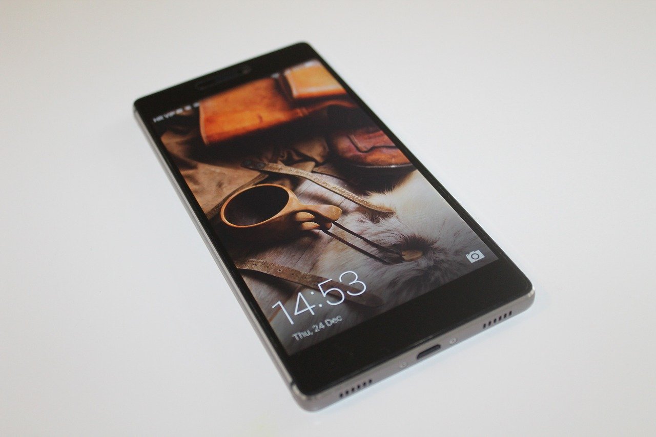 huawei-p8-, Handy, Smartphone, Symbol