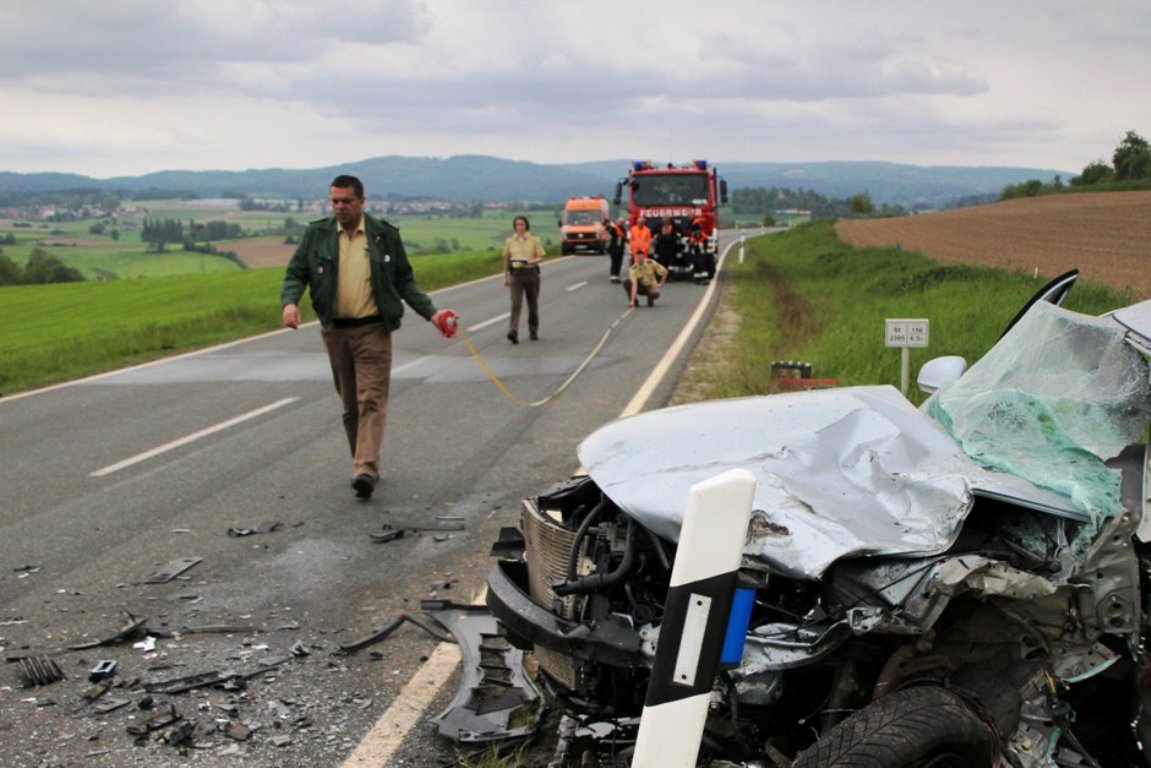 Unfall, Störnstein, BRK Krankenwagen
