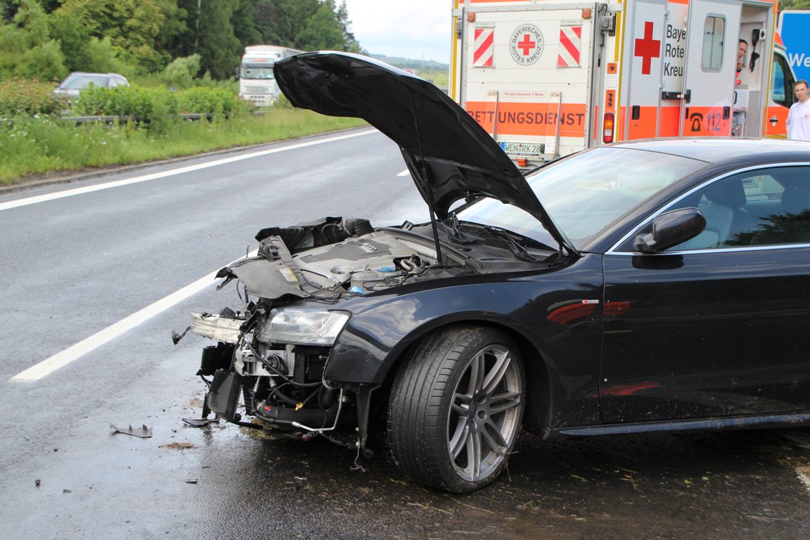 Unfall A 93 Fußball-Profi Dynamo Dresden