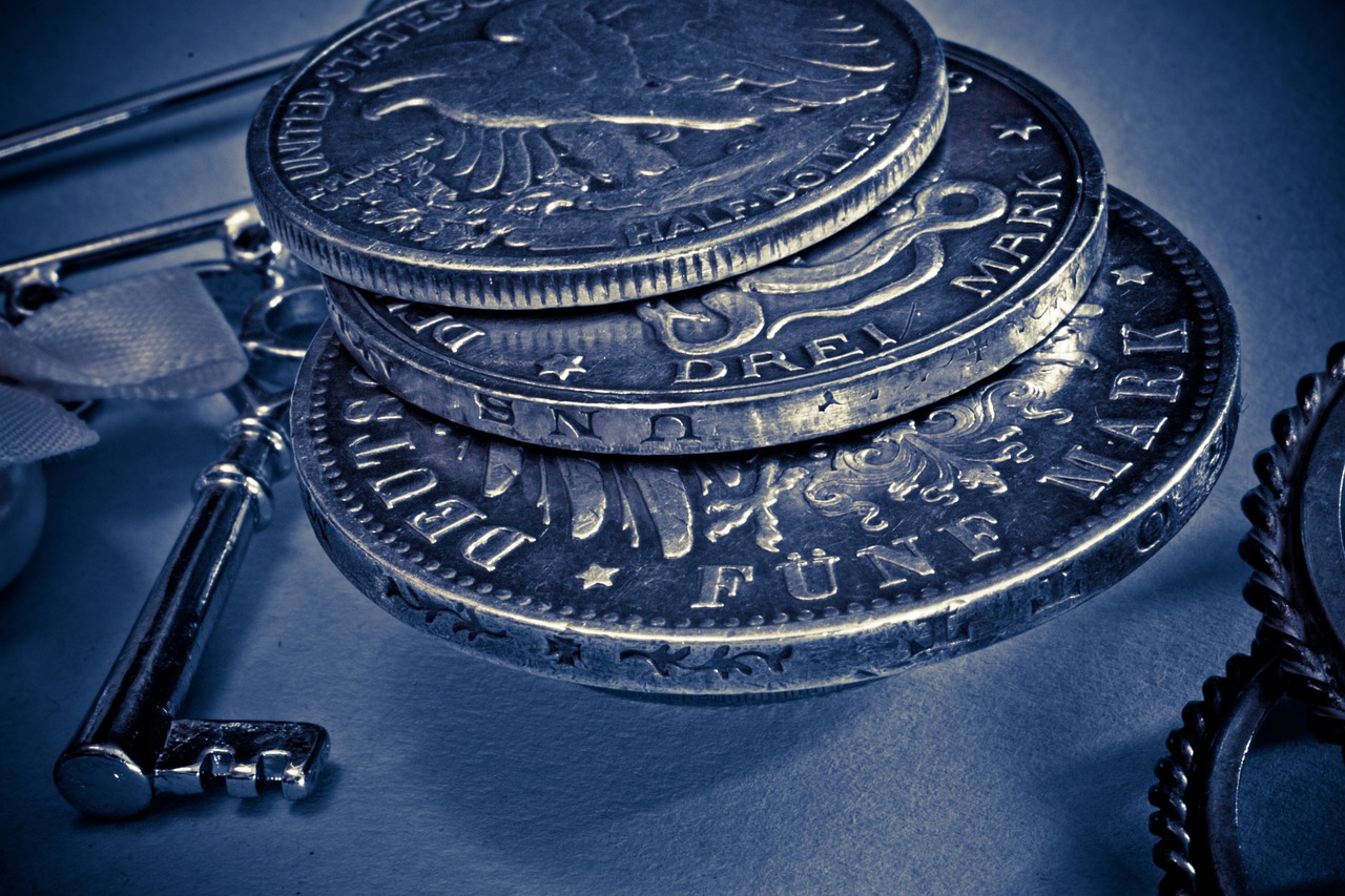 Silbermünze Polizei Symbol