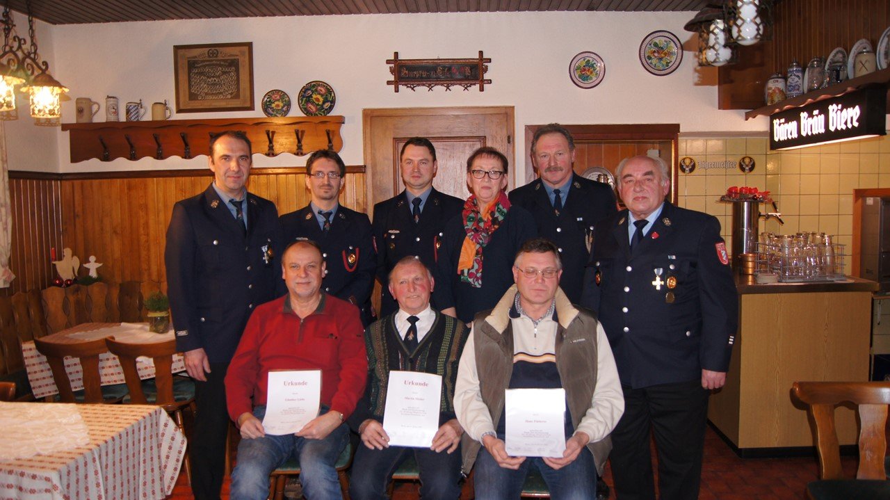 Jahreshauptversammlung der Feuerwehr Wurz