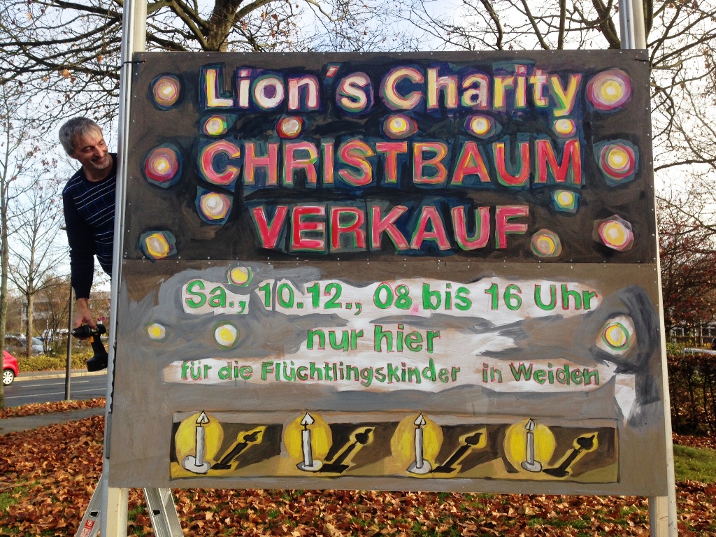 Weihnachtsbaumverkauf Lions Goldene Straße 2015