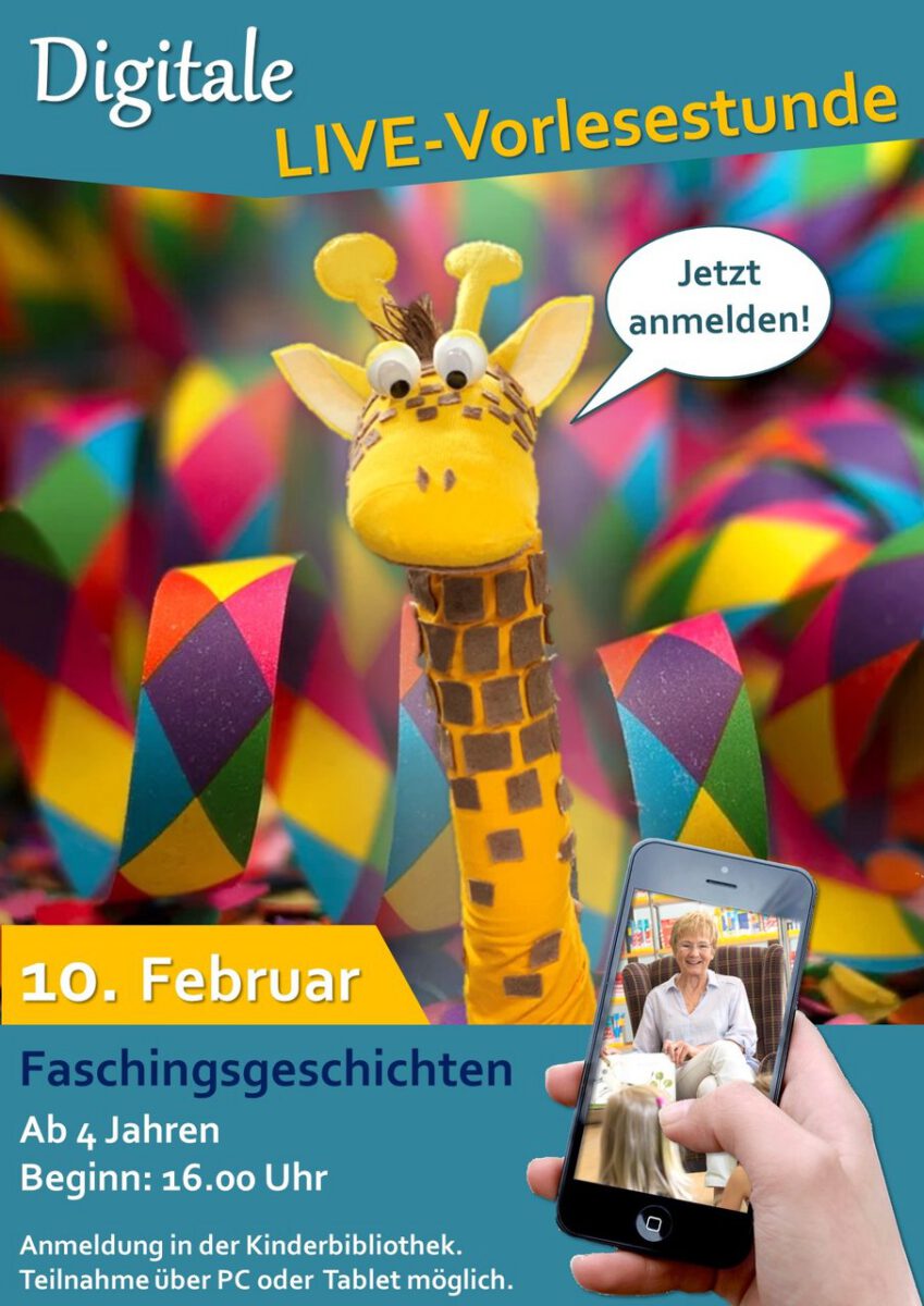 Digitale Vorlesestunde: Faschingsgeschichten