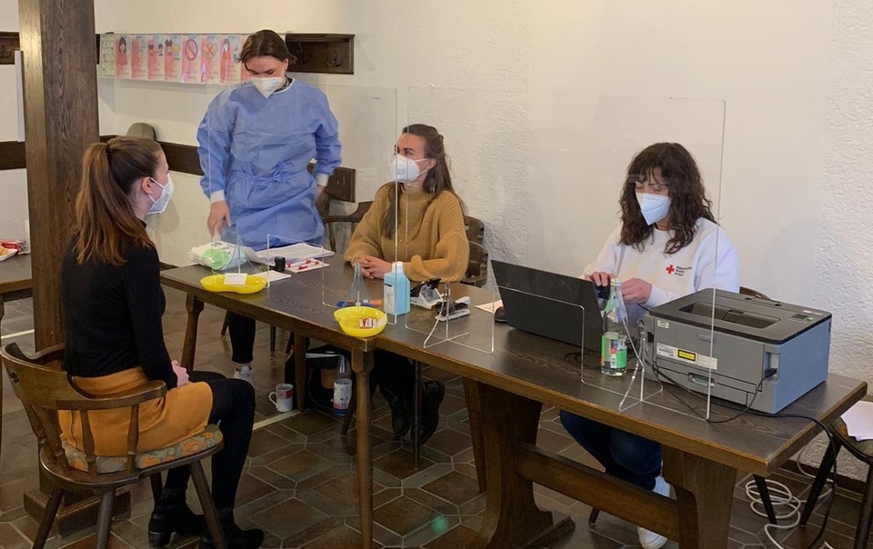 Impfaktion und Beratungsgespräche