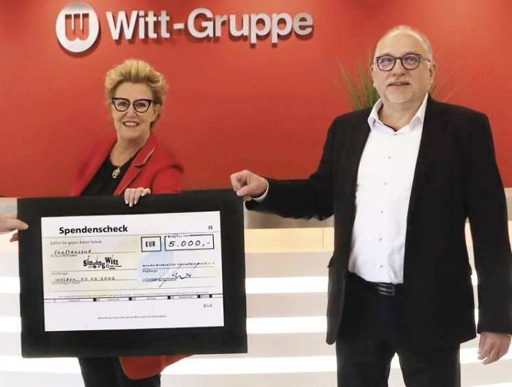 Witt-Gruppe spendet an Kinderkrebshilfe