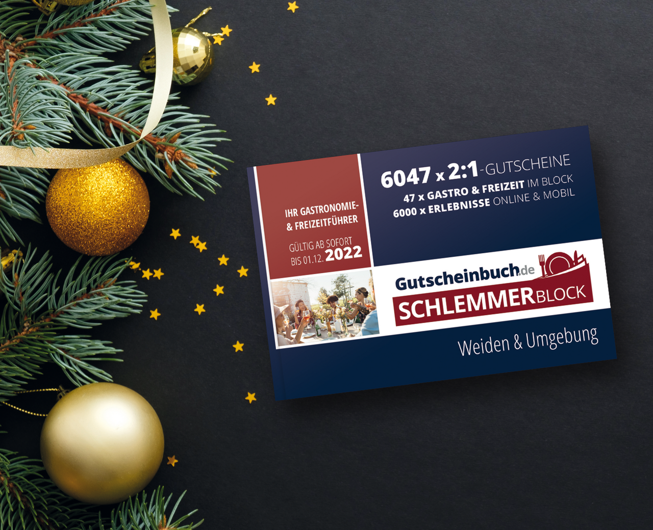 Gutscheinkarten gewinnen: Schlemmer- oder Freizeitblock nach Wahl