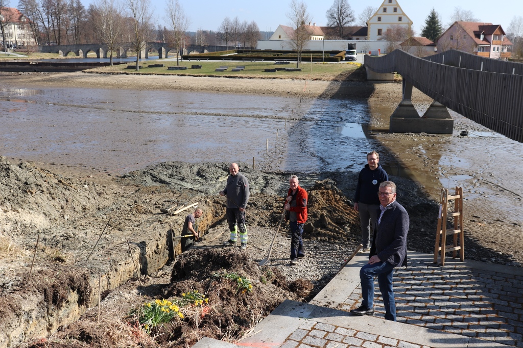 Neue Stromleitung für den Fischhofpark Tirschenreuth