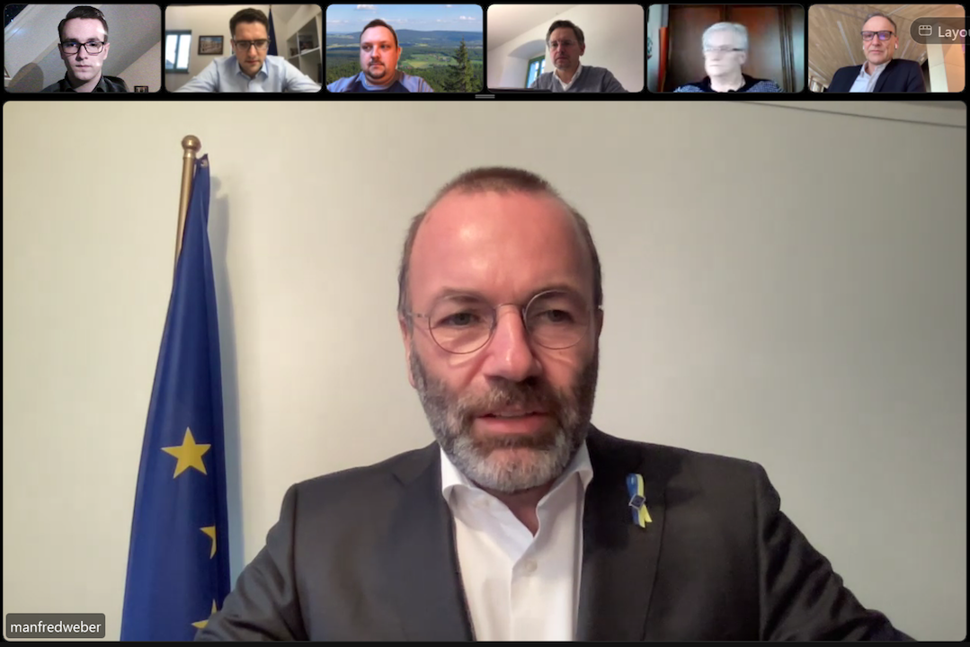 CSU-Kreisverband: Videokonferenz mit dem Europaabgeordneten Manfred Weber