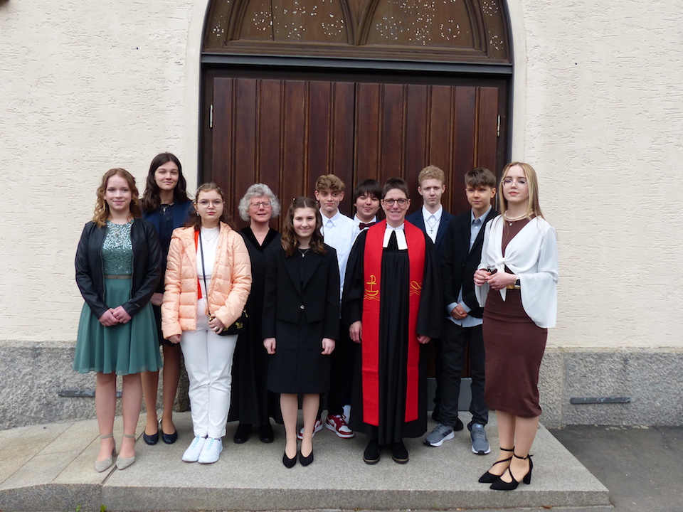 In die christliche Gemeinde aufgenommen