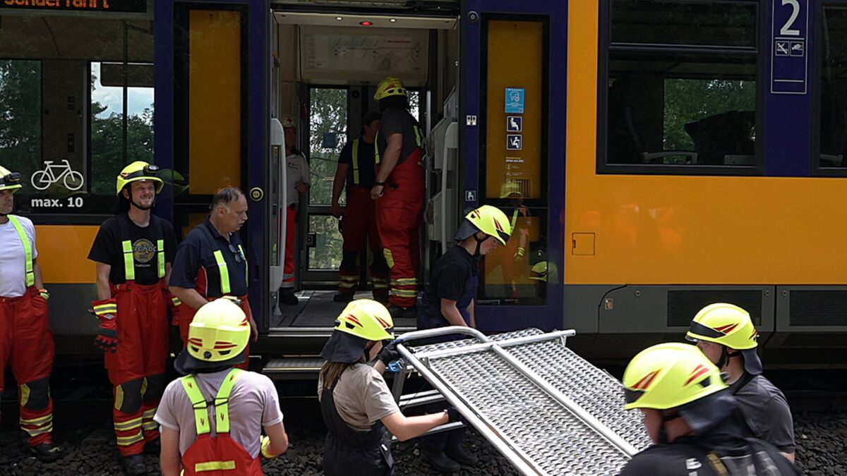 Zugunglück in Wernberg – Katastrophenschutzorganisationen üben den Ernstfall