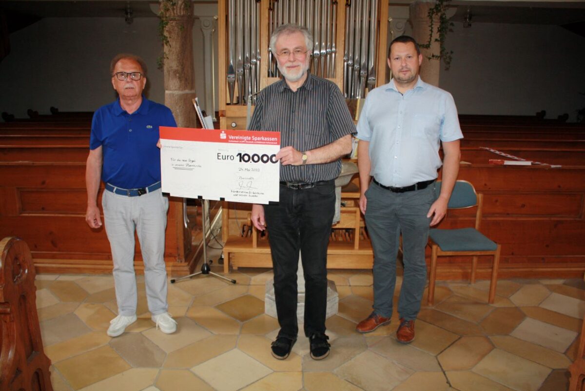 10.000 Euro für Kirchenorgel