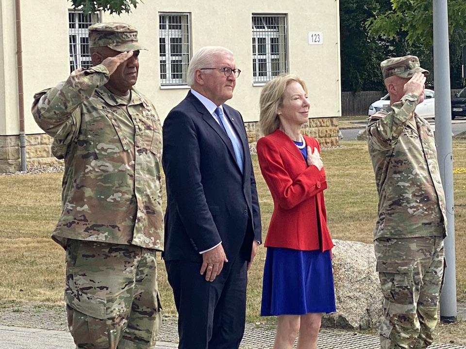Bundespräsident besucht US-Soldaten in Grafenwöhr
