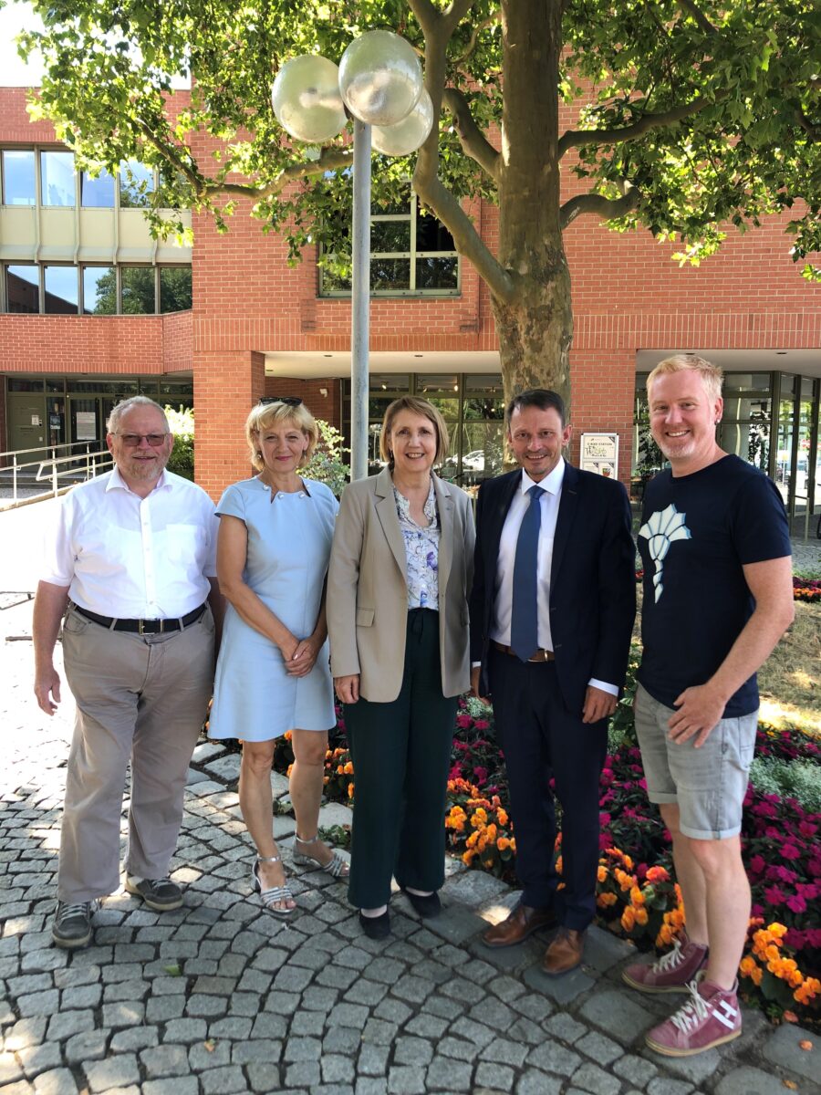 Klaus Adelt und Annette Karl zu Besuch in Weiden