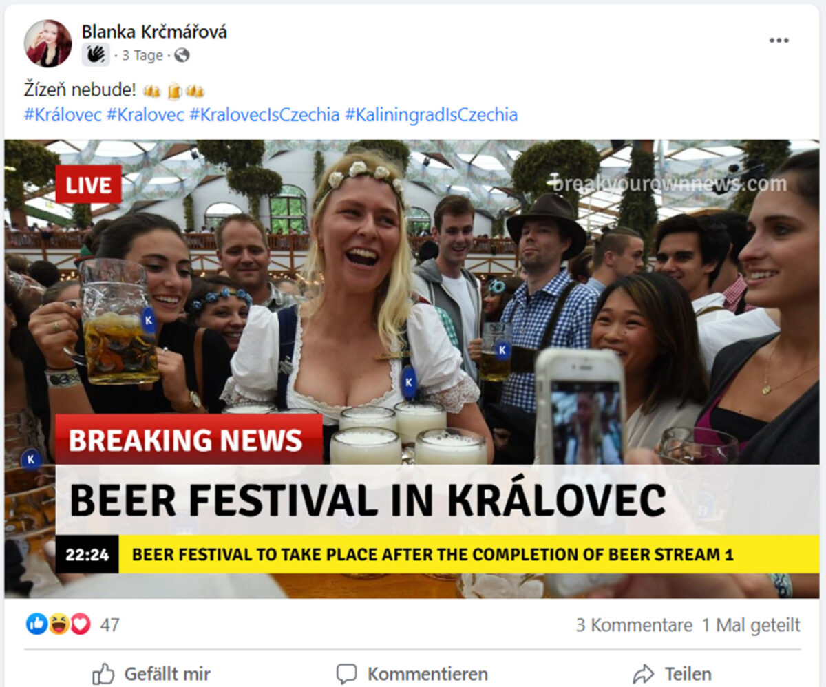 Beer-Stream 1 nach Kaliningrad: Tschechen sticheln mit Švejk-Humor gegen Putin