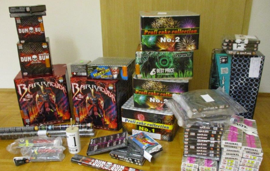 Über 70 Kilogramm illegale Pyrotechnik sichergestellt