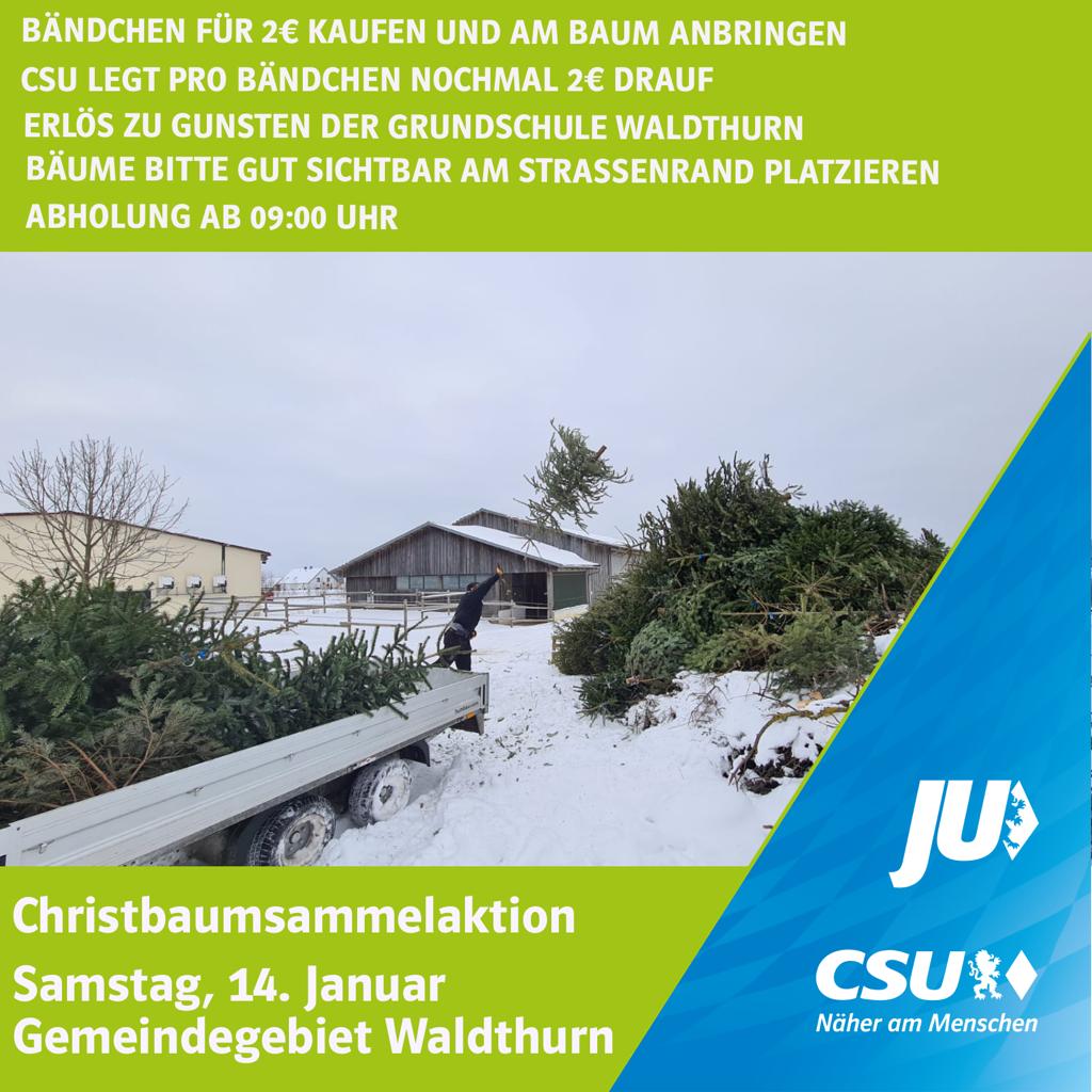 Christbaumsammelaktion für den guten Zweck