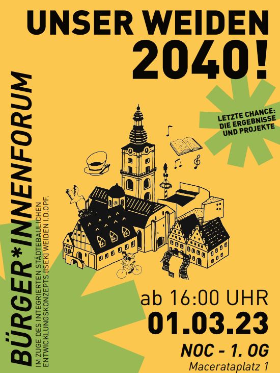 Unser Weiden 2040 - die Bürger sollen mitreden