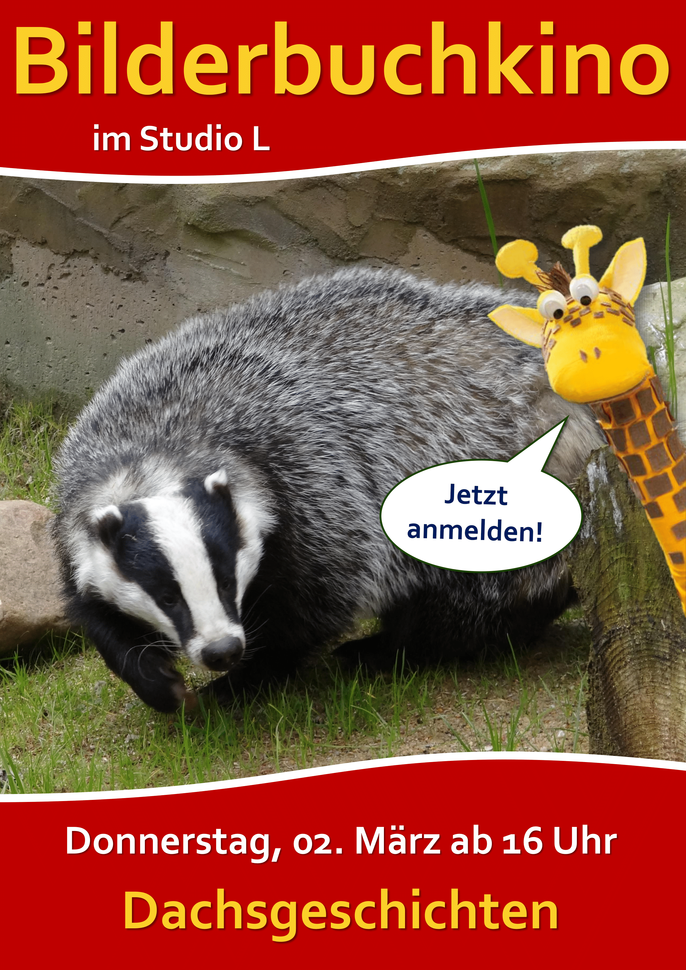 Bilderbuchkino: Dachsgeschichten zum nahenden Frühling