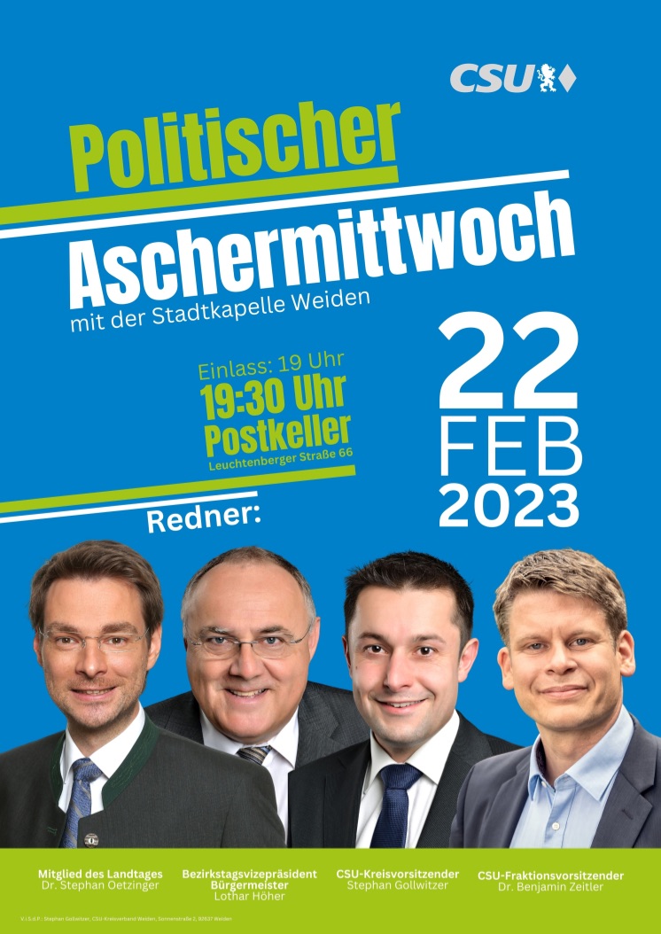 Der politische Aschermittwoch muss sein