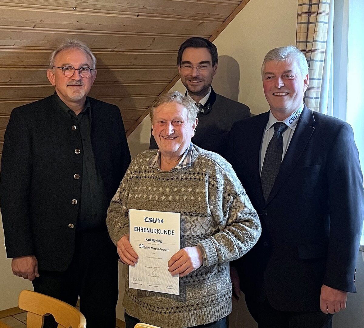 55 Jahre Schriftführer: Ein bayernweit wohl einmaliges Jubiläum