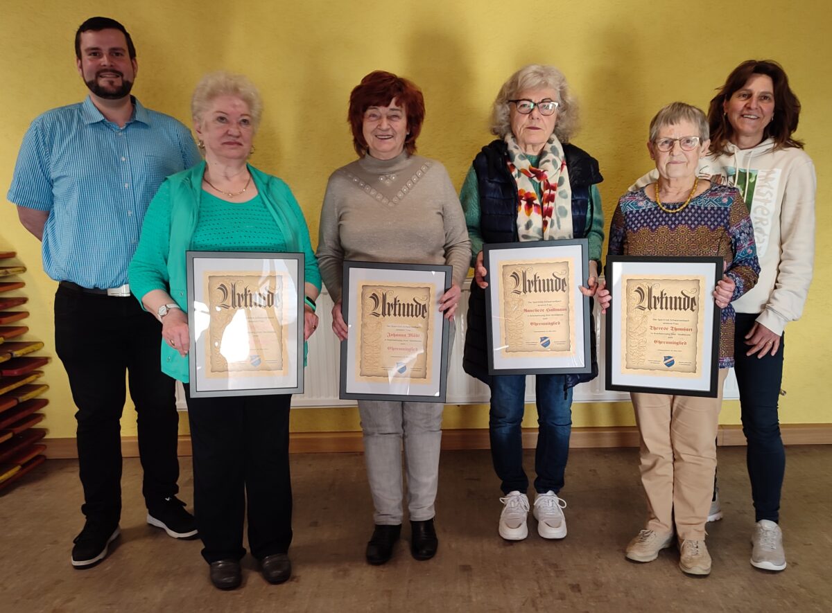 Vier neue Ehrenmitglieder beim SC Schwarzenbach