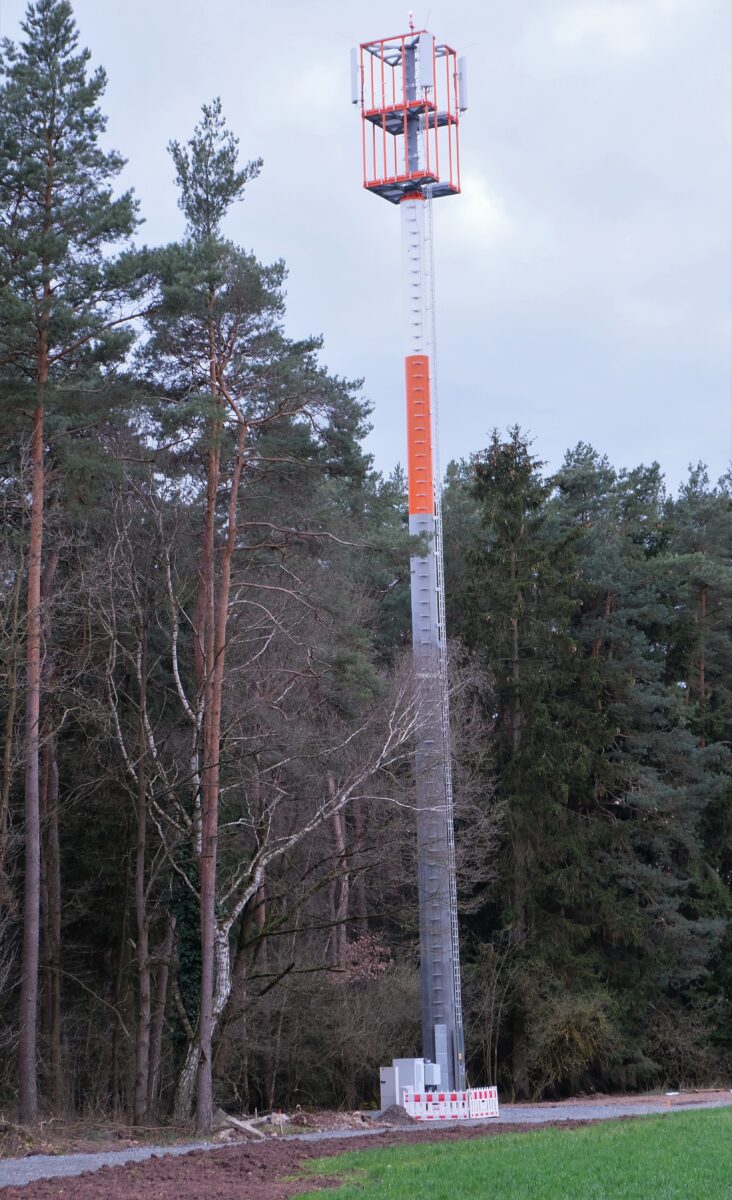 Weißer Fleck behoben - Mobilfunkmast geht in Betrieb