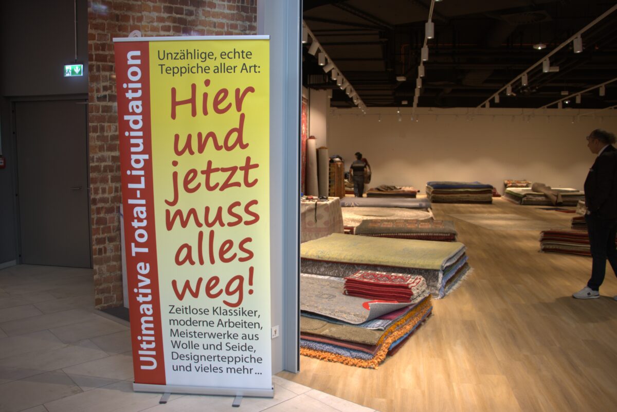 Aktenzeichen 613 IN 259/22: Im NOC gibt es Teppiche in allen Variationen aus einem Insolvenzverfahren