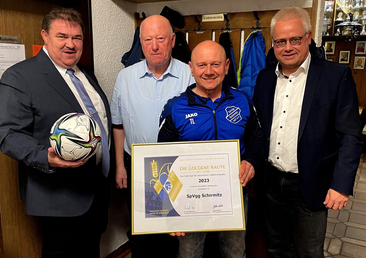 Schirmitzer Sportler erhalten "Goldene Raute mit Ähre"