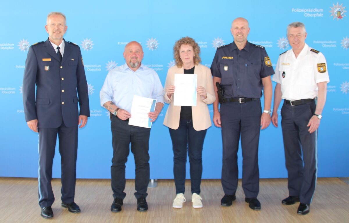 Langjährige Mitglieder der Sicherheitswacht der Tirschenreuther Polizei verabschiedet