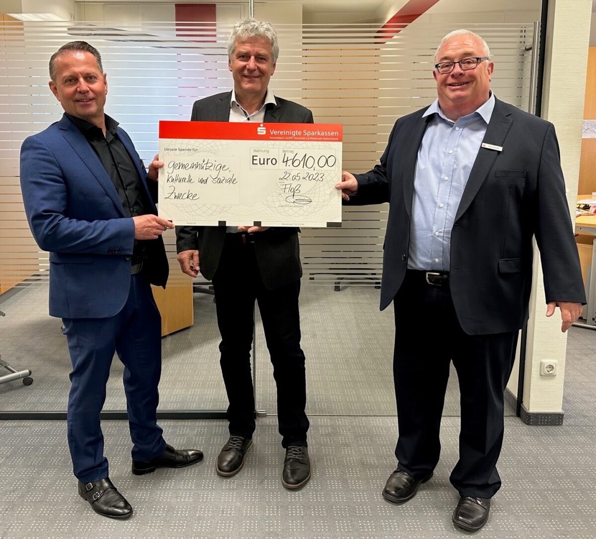Sparkasse fördert Gemeinwohl in Floß