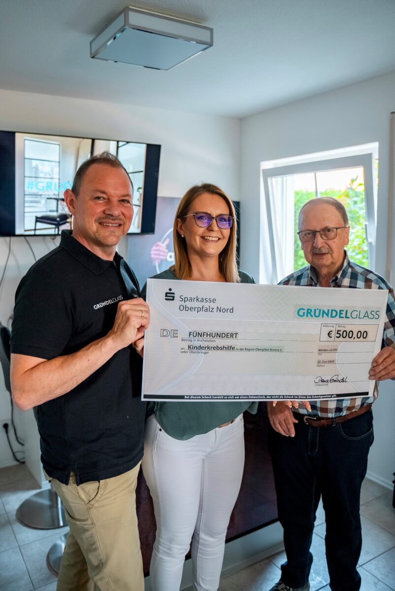 GRÜNDELGLASS GmbH &amp; Co. KG spendet an Kinderkrebshilfe Oberpfalz Nord e.V.