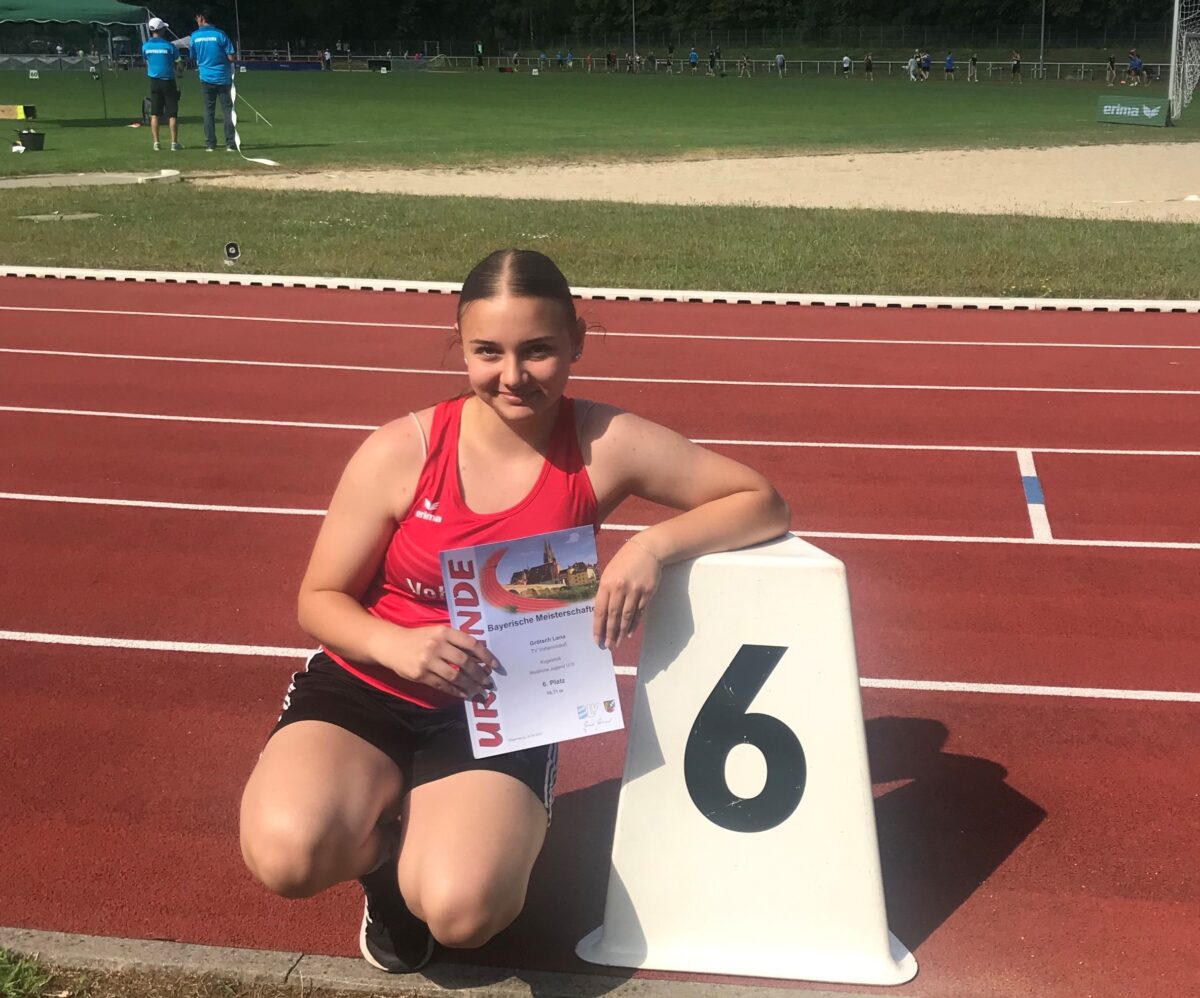 Lena Grötsch vom TV Vohenstrauß wird Sechste bei den Bayerischen Meisterschaften