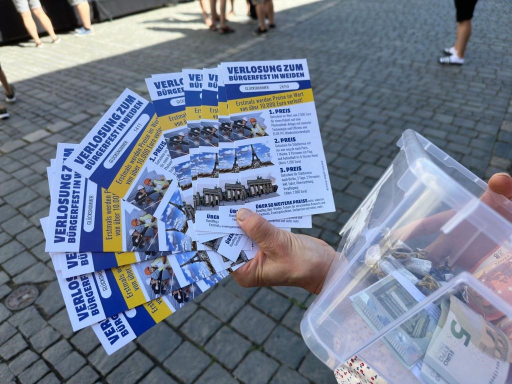 Lions Goldene Straße: Losverkauf Bürgerfest 2023